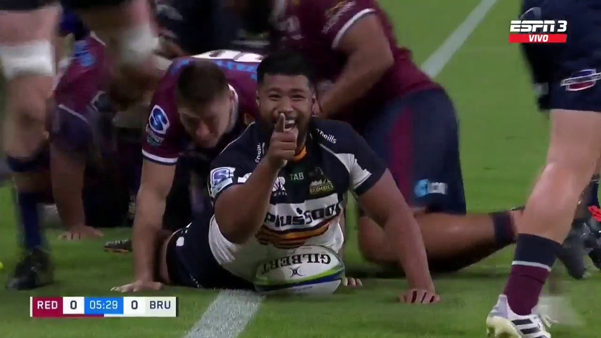 ScrumESPN's tweet photo. ⏱️ 5'PT try de Folau #Faingaa, tras un maul de #Brumbies.
🔴 0-5 🐴
📺: ESPN 3
#SuperRugbyAUSxESPN https://t.co/m1lUXwISCn