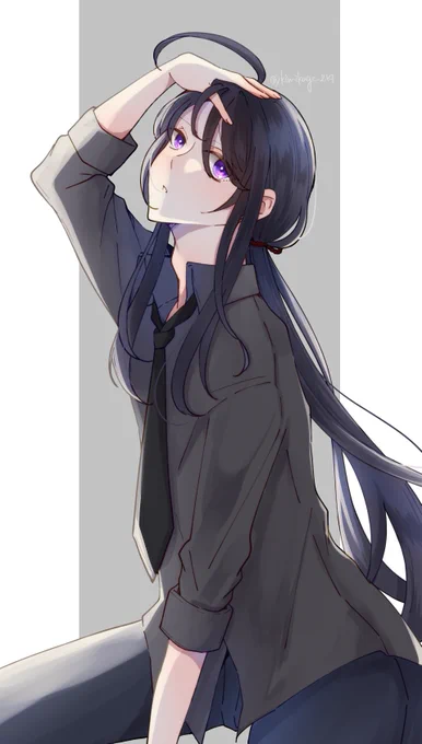 前髪かきあげずお 
