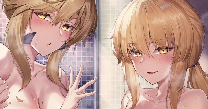 乳上とセイバーオルタにお風呂に連れ込まれる絵の
裸差分を支援サイトで公開中です!
FANBOX:https://t.co/IS7OvsE65a 