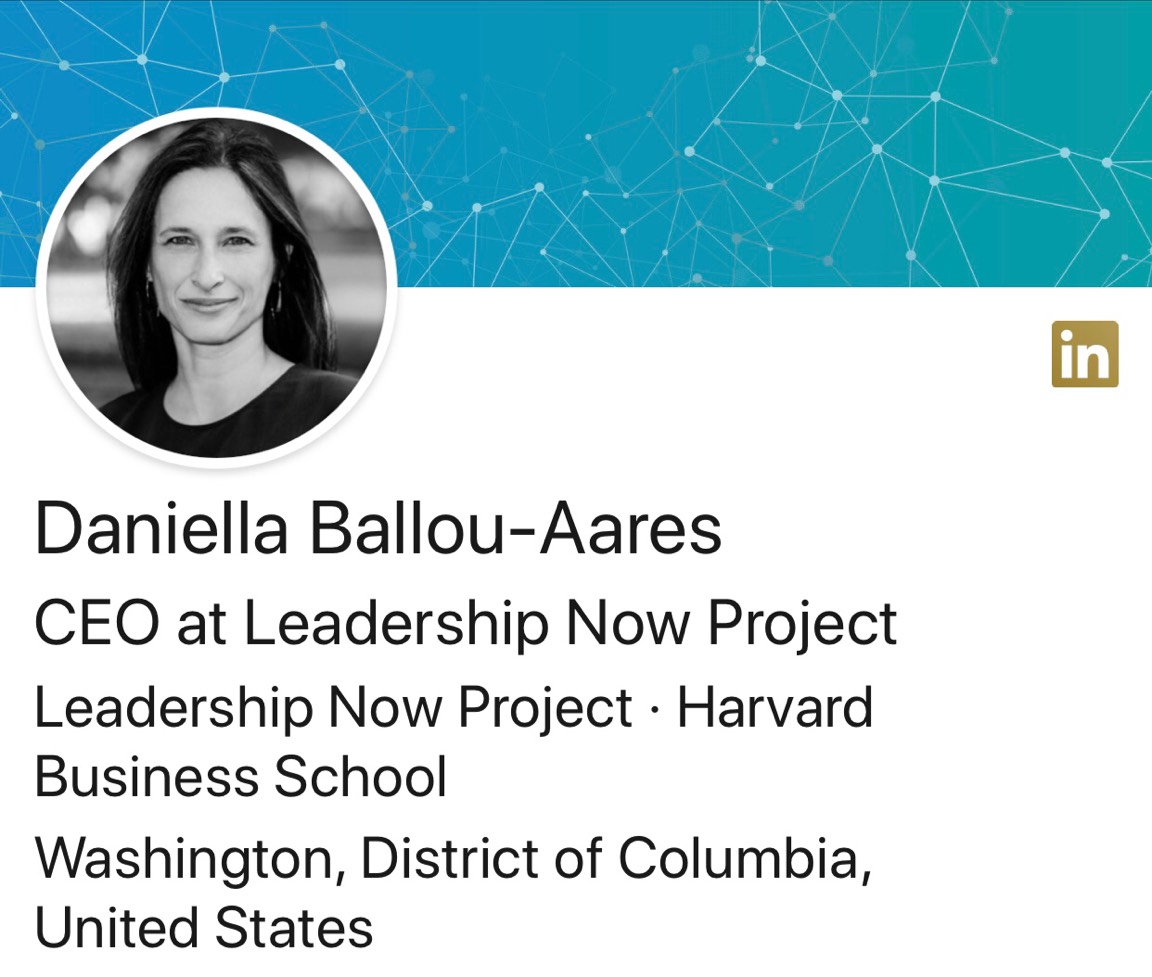 Daniella Ballou-Aares, former senior advisor to the SOS, board member of outsourcing expert iBex, partner at Dalberg that advises wind energy projects in China: