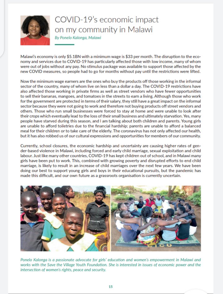 PoneloPonie's tweet photo. My article on Covid19's economic impact on vulnerable women and girls in my community featured in Action on child and early marriage report. #WomenSupportingWomen #worldpurse  #womenempowerment https://t.co/gFcp6HWnoT