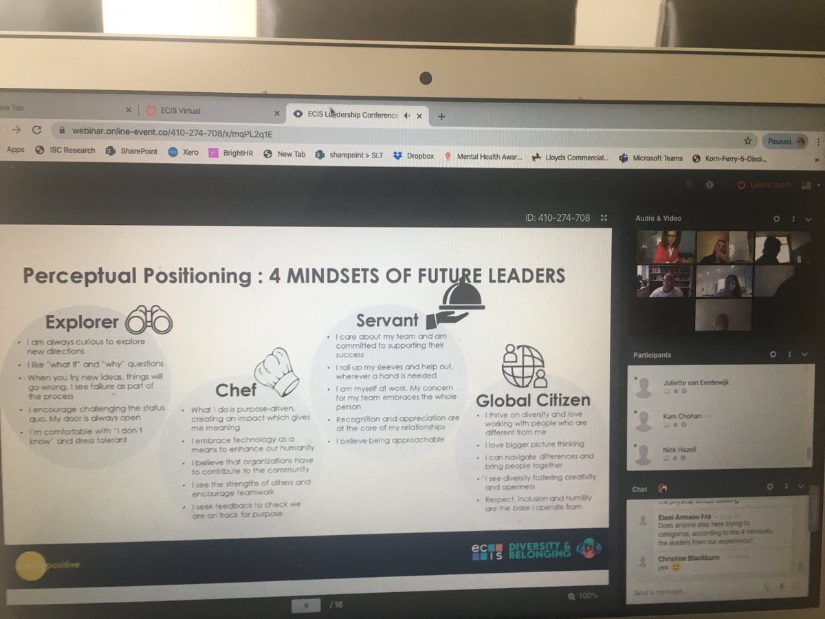 Future leadership, great session. #ECIS