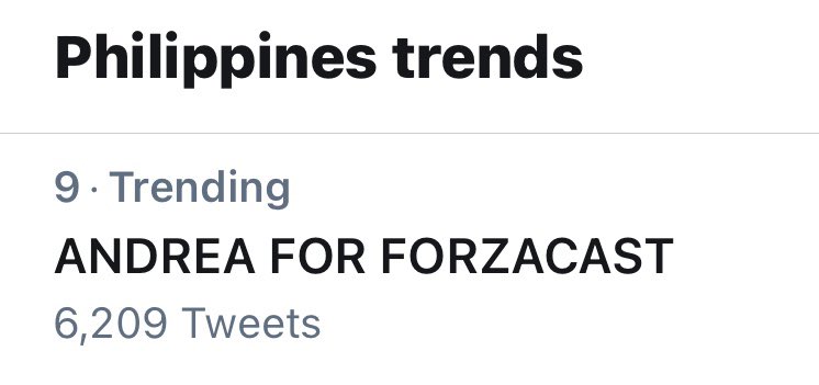 KoDreaOfficial's tweet photo. Top nine yorn? Keep tweeting

ANDREA FOR FORZACAST https://t.co/YkRgCgyTlV