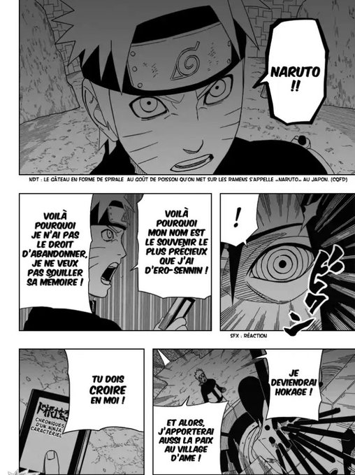 Pain ou plutôt Nagato a changé d'avis après un seulement un court monologue de Naruto. Si à la limite on l'avait vu douter auparavant cela aurait pu rendre son revirement crédible seulement cela n a pas été le cas.