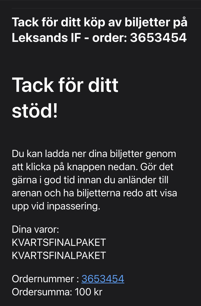 I morgon kör vi. Är ni med!!#kvartsfinal#Leksandsif