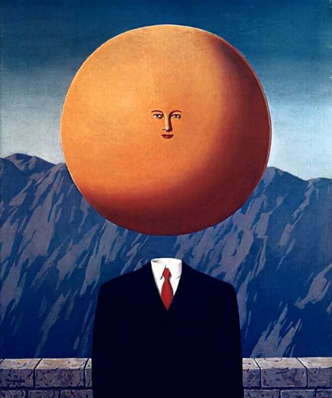 "the art of living" by rene magritte-wish i could make head bigger(      ;-;     )