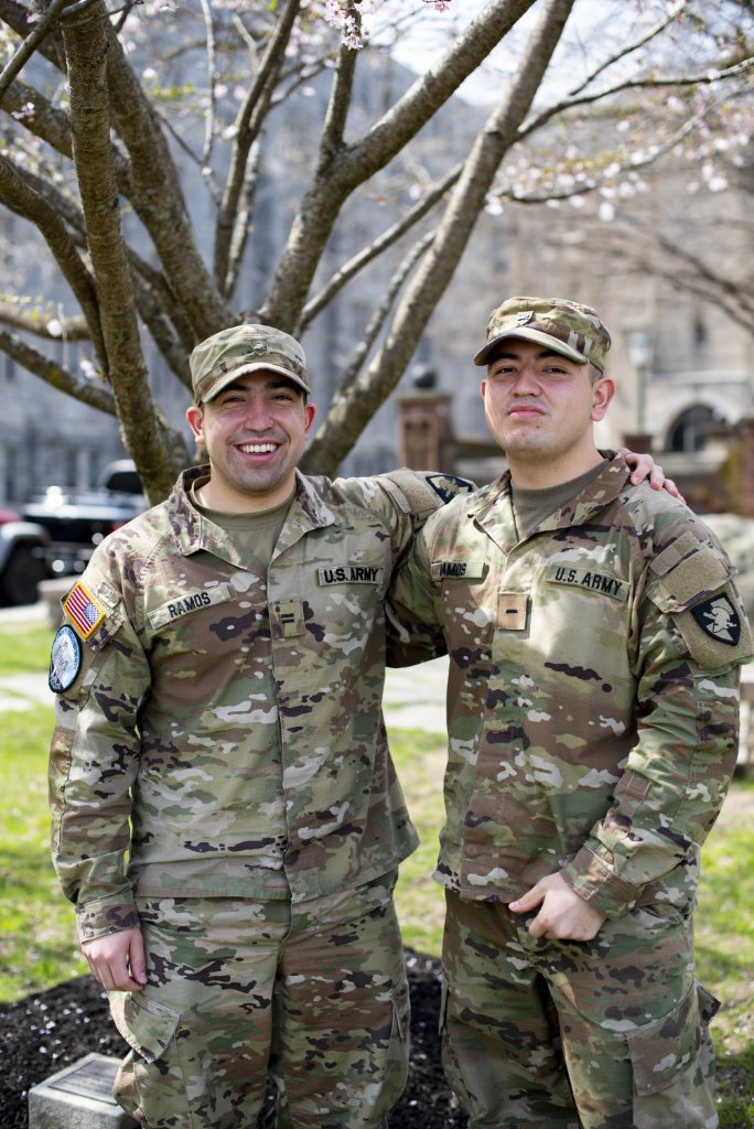 WestPoint_USMA's tweet photo. "The best part about having a sibling at #WestPoint is just always knowing at the end of the day, you have a person to lean on, no matter the circumstances." 

- Nicholas, #USMA2022 and Alexander Ramos, #USMA2023 

#NationalSiblingsDay https://t.co/QDdWBArH3v