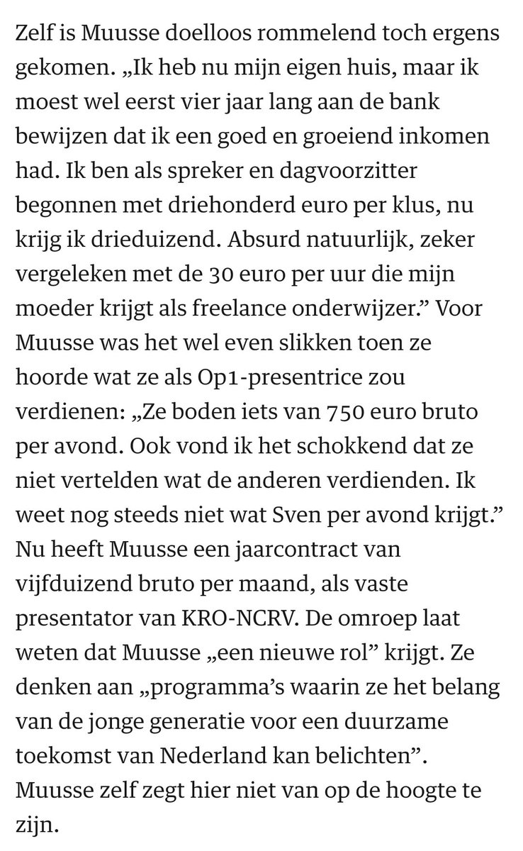 StaartjesL's tweet photo. Vijfduizend per maand krijgen om een beetje te twitteren. De NPO als reddingsboei voor de millenial. https://t.co/jcqndlGKiR