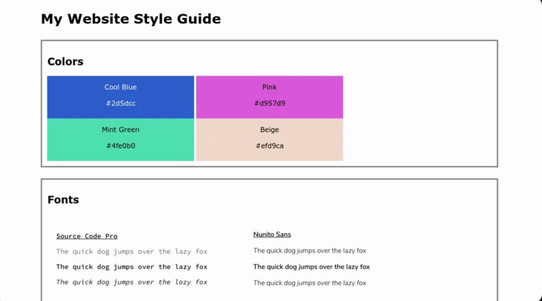 codingbrandon's tweet image. Copycat #MyWebsiteStyleGuide from Codecademy. Day 18 out of 100 days of #codingchallenge! #inlineblockbaby