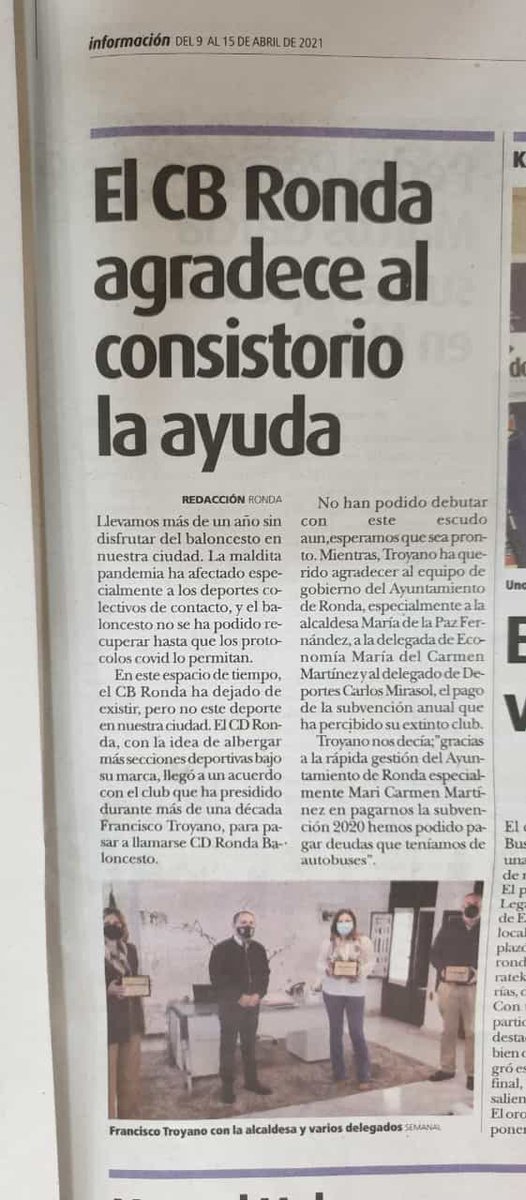 Club Baloncesto Ronda tweet media