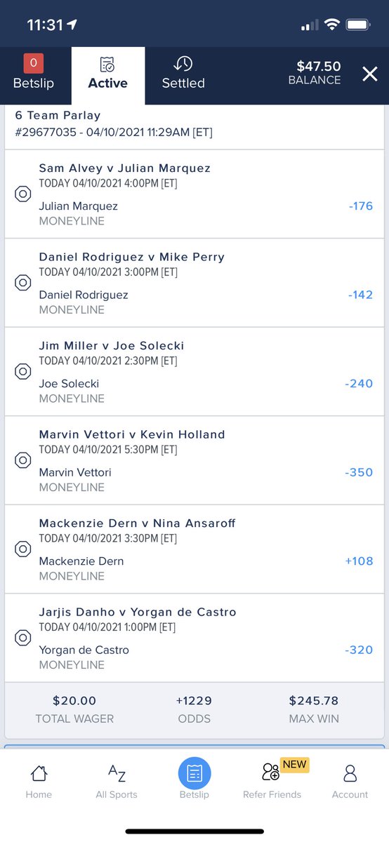 RivalryMMA's tweet photo. Parlay for the fights tonight! https://t.co/CVUqpXHPeW