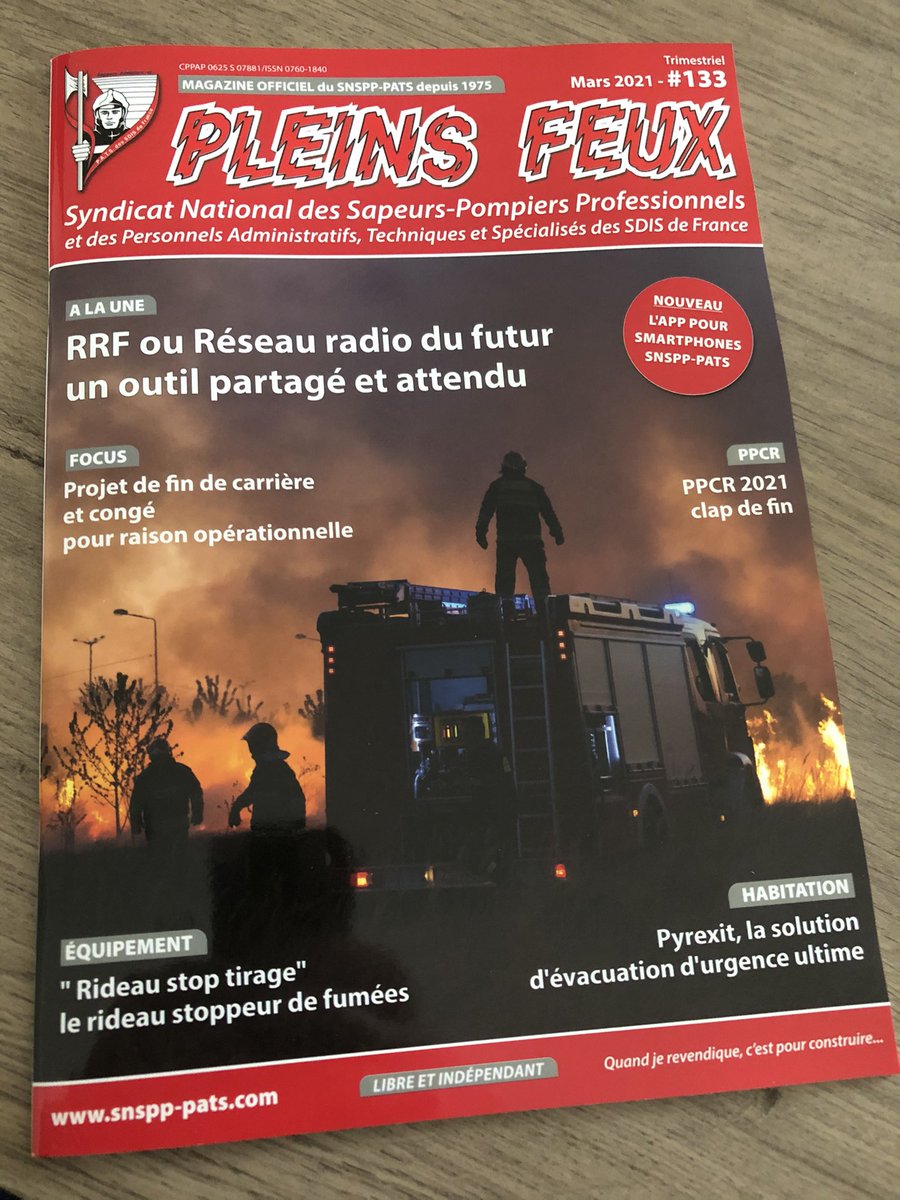 SnsppPats02's tweet photo. Le #pleinsfeux est arrivé! De nombreux articles intéressants sur la vie des #Sdis et des 🚒
En prime, un retour sur l’AG de notre section 😉 https://t.co/xe6afMpEiF