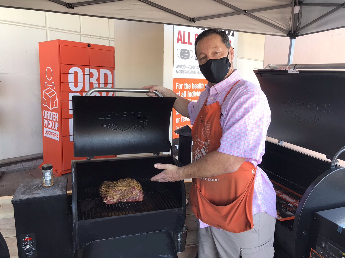Cory’s doing a fantastic job talking to customers about Traeger grills this morning at the Talking Stick Home Depot! Join us today from 8a-12p as we demo Traeger pellet grills! <a href="/PabstBen/">Ben Pabst</a> <a href="/murphasm0457/">Rich Murphy</a>