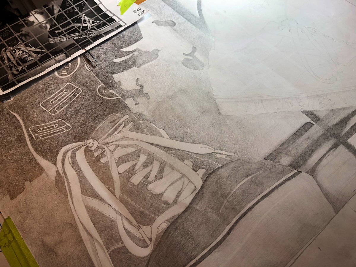 555productions's tweet photo. Getting lost in the graphite. See ya when I come up for air. #calming #drawing #add #hyperfocus #goodbyetime @blkgirllostkeys (thought you might appreciate the sentiment) https://t.co/maeOOFaZkL