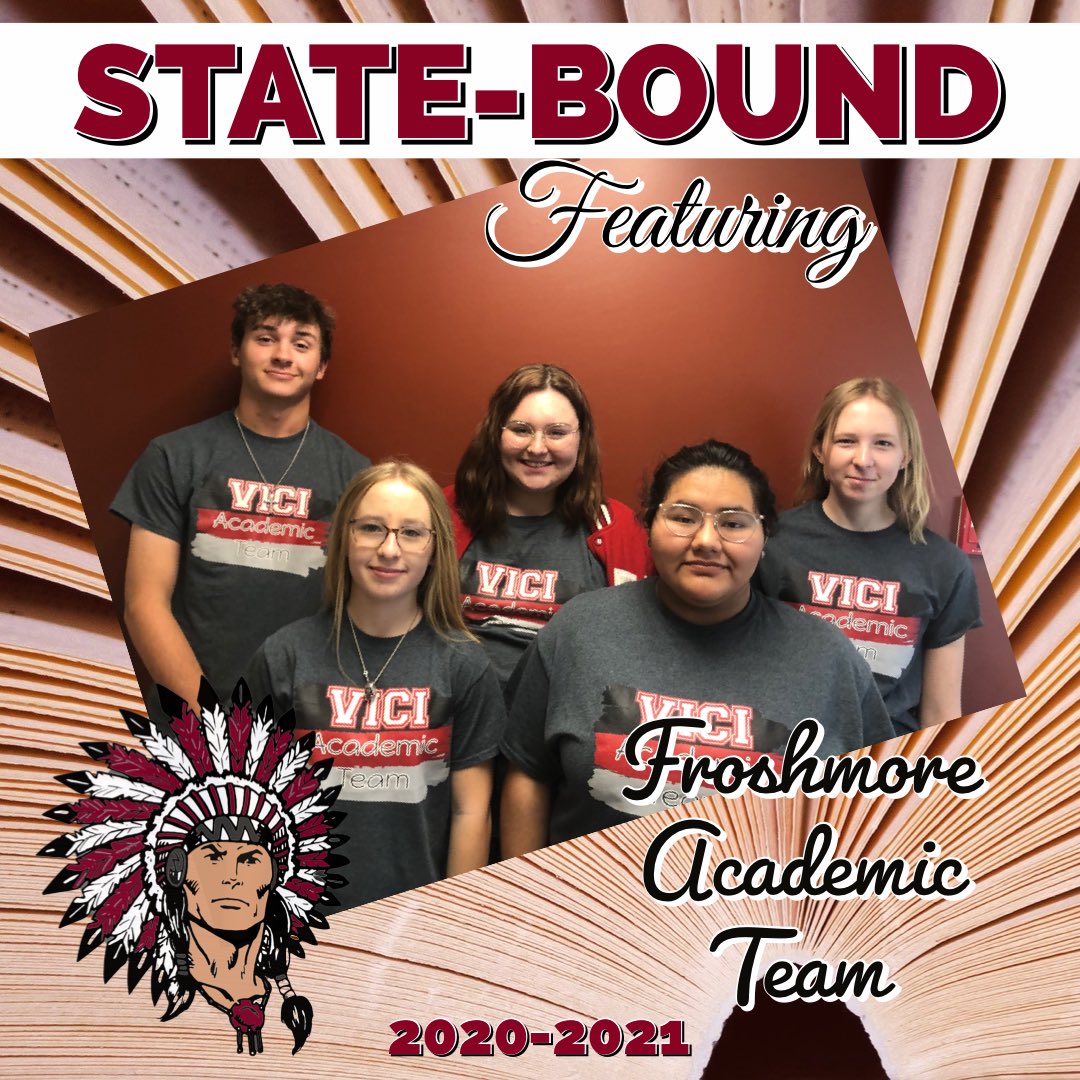 VPSINDIANS's tweet photo. Help us wish the FROSHMORE Academic Team GOOD LUCK at STATE today!! 
2020-2021 Team members: 
🌟Noah Halderman🌟
🌟Madeline Parry🌟
🌟Emily Parry🌟
🌟Sidney Campbell🌟
🌟Leslie Rivas🌟
GOOD LUCK! We are so PROUD of YOU!
#viciproud https://t.co/bOYbQNZIU3