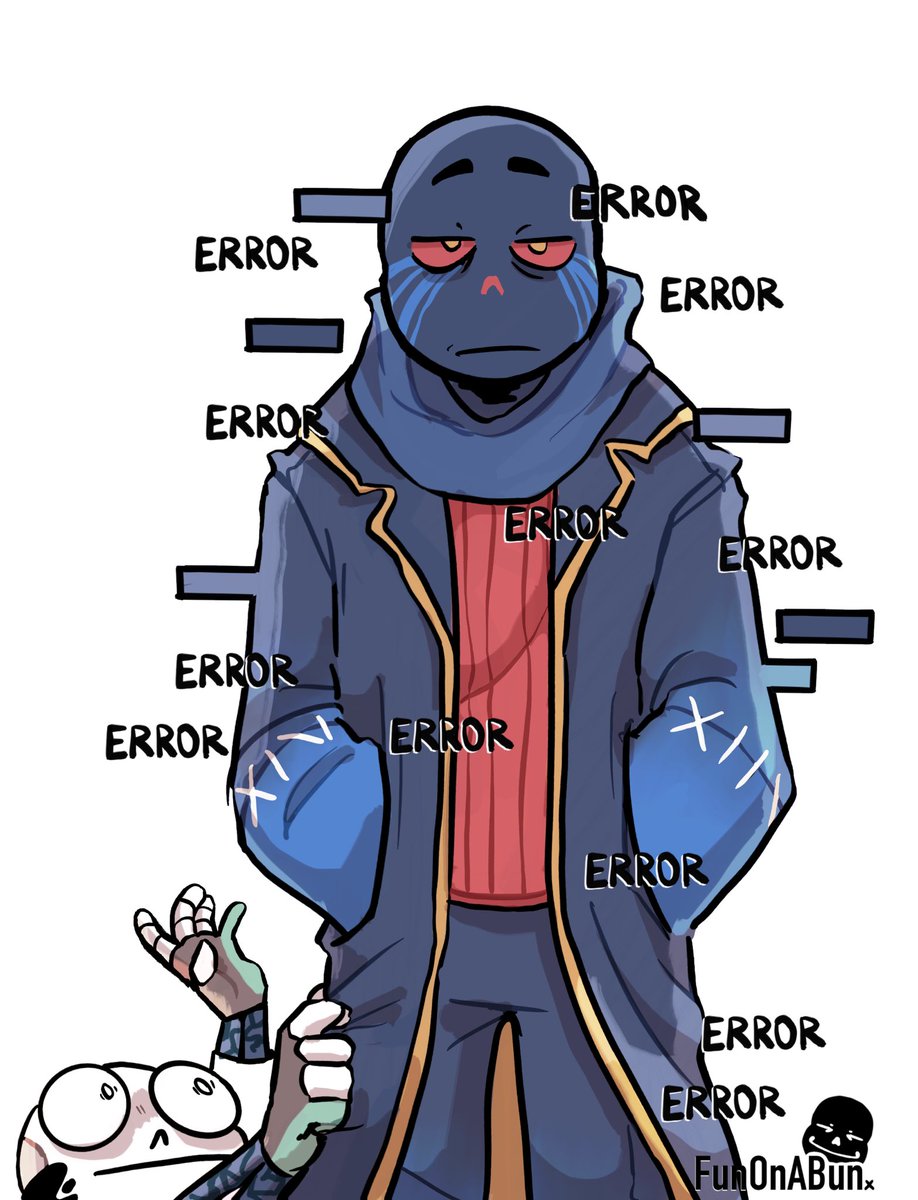 FunOnABunX's tweet image. You gotta be crazy if you thought living in the void was gonna be quiet and peaceful XD

#undertale #ErrorInk #undertaleart #undertaleau