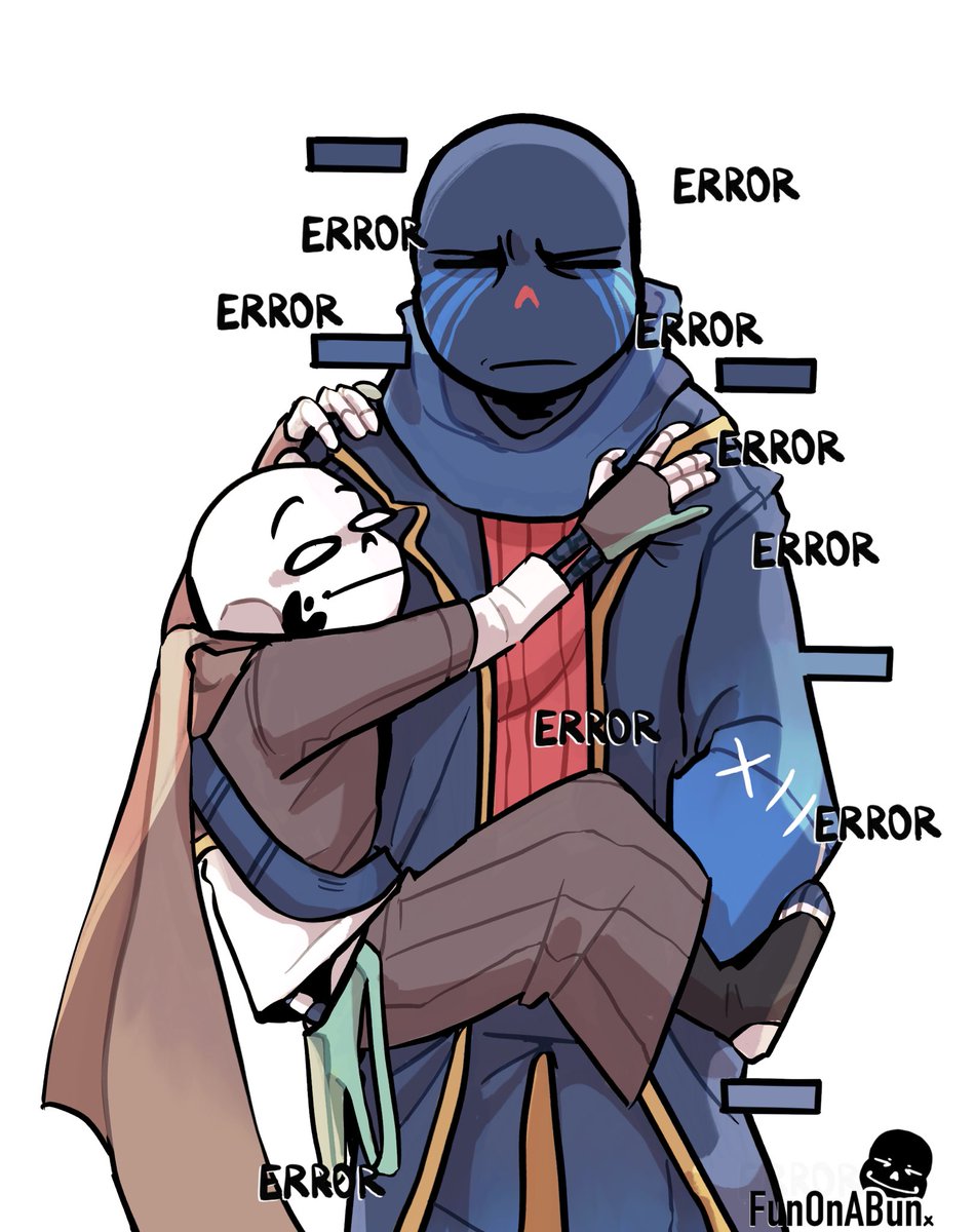 FunOnABunX's tweet image. You gotta be crazy if you thought living in the void was gonna be quiet and peaceful XD

#undertale #ErrorInk #undertaleart #undertaleau