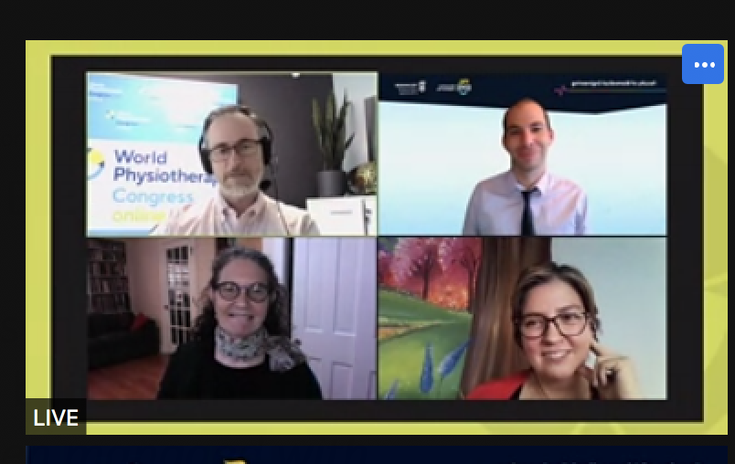 JudithDeutsch's tweet photo. Learned a lot about @WorldPhysio1951 2021 during the #WPT2021 #highlights session with @jkruger71 @Tomer_PT and @KarimAlvis! Use the app, check out the on demand content. Even worth registering now as it will be available through July. @inpaneuroPT @tracyjbury @ekstokes https://t.co/1lYH4BR9Ca