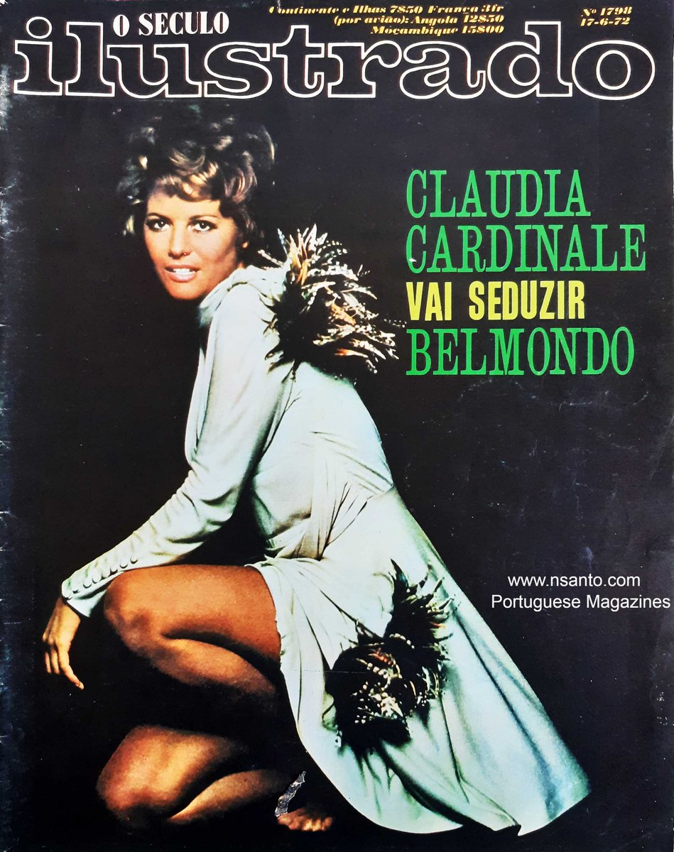 NelsonSanto9's tweet photo. Século Ilustrado number 1798 
#PortugueseMagazine published in 1972
#ClaudiaCardinale on the cover
More covers and content: https://t.co/jn16krOIhA

#italianactress #italiana #Italia 
#cinemaitaliano #magazine #magazinecover
#70s #70smovies #Hollywood #movies #moviemagazine https://t.co/hcY3skBvVG