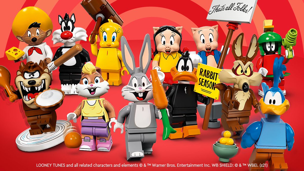 LEGO_Group's tweet image. Looney Tunes! 🎉 Which is your favorite character? Let us know in the comments below!​

#LoonyTunes #LEGOMinifigures #LEGO