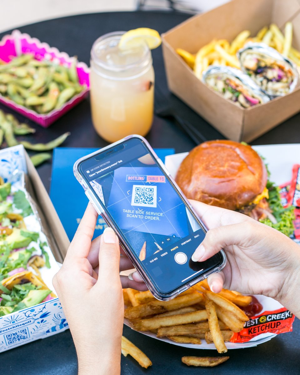 Who’s hungry? Grab a table at Pearl Park and scan the QR code to order from any @bottlingdept vendor right from your phone. Staff will deliver your order right to the table.