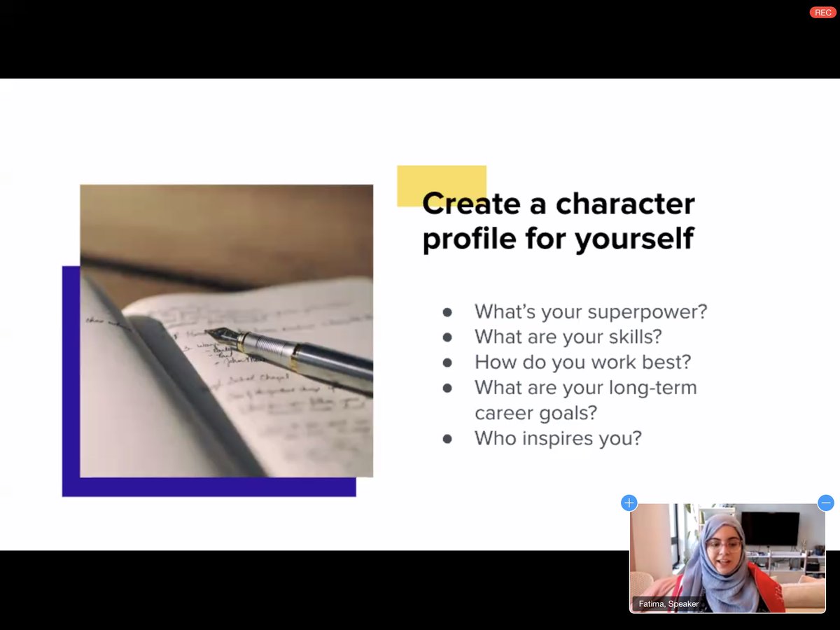 Do you suffer from imposter syndrome? <a href="/sugaroverflow/">Fatima ✨</a> shares an exercise to help you accurately asses who you are and helps boost your confidence 📈 

#JumpstartYourJourney