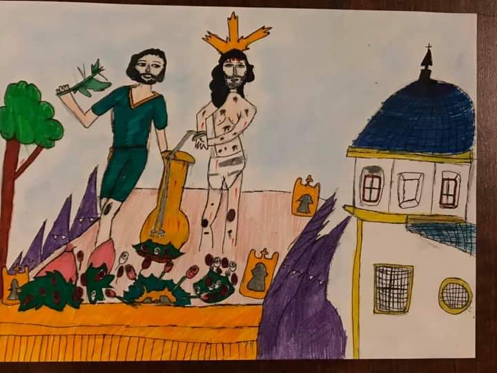 Compartimos estos dibujos del I Concurso de Dibujo Infantil de Semana Santa que son una auténtica maravilla. Hoy os mostramos seis de ellos, en los que la temática se ha basado en la imagen del Cristo portada a hombros por los anderos y anderas de la Hermandad ❤️
#VivaElCristo