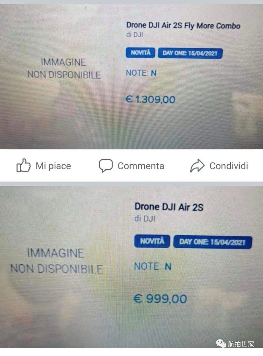 wantLIUKS's tweet image. Eccolo!! Dji Mavic Air 2S
Con i suoi prezzi!
#dji #magicair #mavicair2S