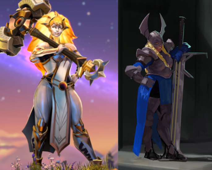 PohkaDota's tweet photo. Pretty sure this was valkyrie from the leak a few months ago https://t.co/EaBHZUuJza