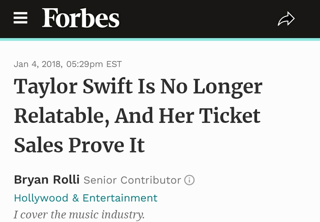 wegotbills2pay's tweet photo. Don't you just love it everytime Taylor Swift proves them wrong https://t.co/9JsmqHEHPH