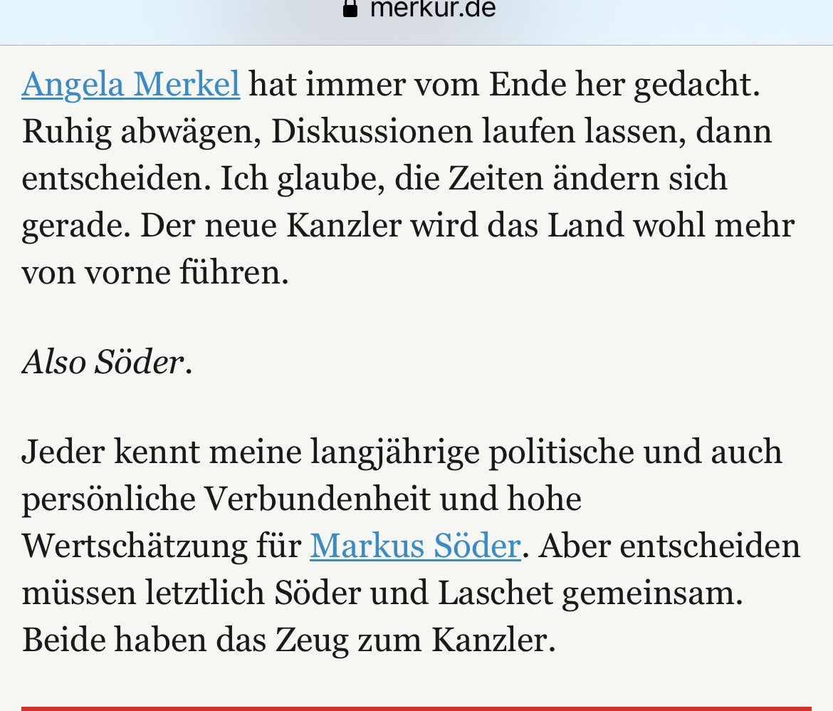 sarfeld's tweet photo. Was Edmund #Stoiber sagt 👇🏻 -
„@ArminLaschet ist es gelungen, die @CDU zu #einen“
„Den größten Einfluss auf die #Umfragen hat die #Impfsituation“
„Laschet hat eine sehr interessante Rede gehalten. Sein Tenor: Weiter so geht nicht – man wird für #Zukunftsthemen gewählt“ #CSU https://t.co/XiMLrpJyzH