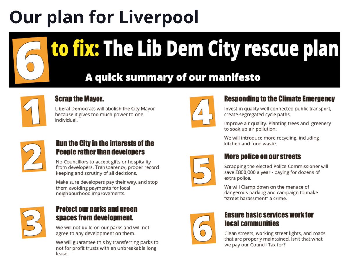 WavertreeLD's tweet photo. We have very proudly launched our manifesto to bring Liverpool City Council back from its current state
#SixToFix #LiverpoolCouncil #localelections2021 #Wavertree #FreshStart #CleanUpLiverpool #6ToFix https://t.co/WojW5XdVX0