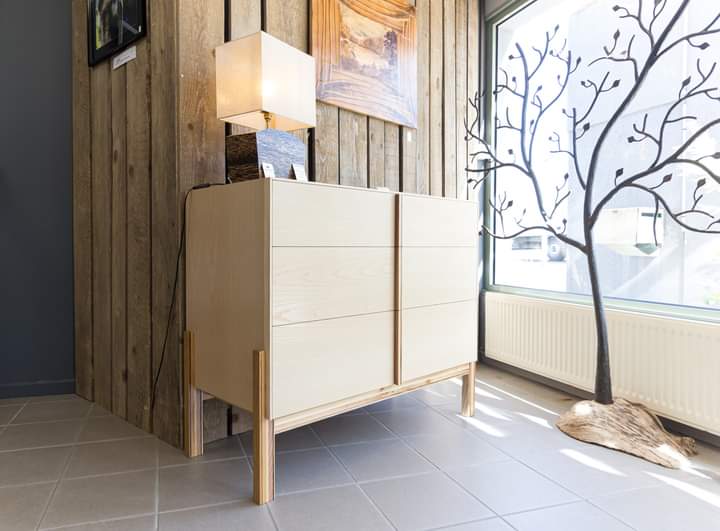 AndrewHdesign's tweet photo. Shoe furniture made like a chest of draws in #oak #ash and #walnut visible in Revel #France in the Ébénistes et Créateurs showroom #bespoke #furnituredesign #customfurniture #contemporaryfurniture #madeinfrance https://t.co/c7tiW3QTEN