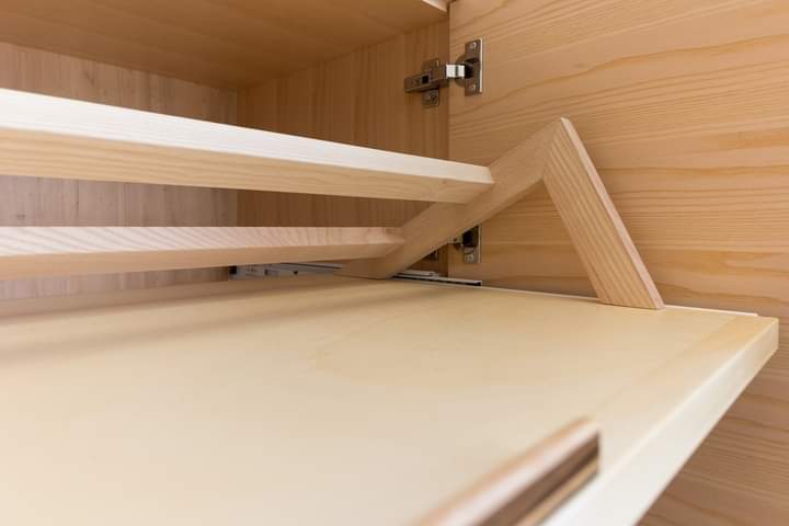 AndrewHdesign's tweet photo. Shoe furniture made like a chest of draws in #oak #ash and #walnut visible in Revel #France in the Ébénistes et Créateurs showroom #bespoke #furnituredesign #customfurniture #contemporaryfurniture #madeinfrance https://t.co/c7tiW3QTEN
