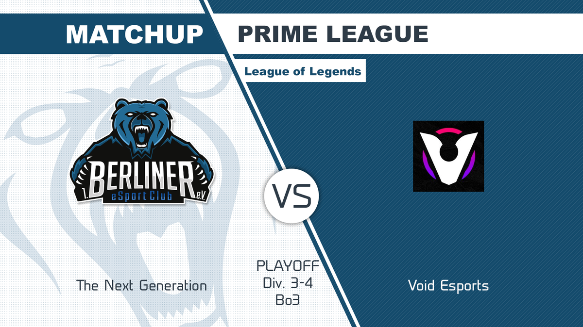 berlinesports's tweet photo. PLAYOFF-DAY!
Gleich startet 'The Next Generation' in das 1. Bo3 der Playoffs um den Aufstieg in Div.3!
⏰14:00 Uhr
🆚@Void_Esport
📺https://t.co/SGrzsYe2ff
🎙️@IRPaddde & Djanette
#BeSCWIN https://t.co/OH8s7Qe1mz