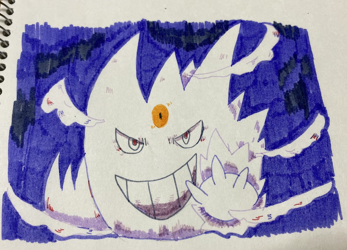 さく 友人から お誕生日プレゼントに四季織マーカーセットという完全に理解 わか られてるものをいただいたので 久しぶりにアナログでお絵描きした 色違い メガゲンガー サンムーンで時が止まっている