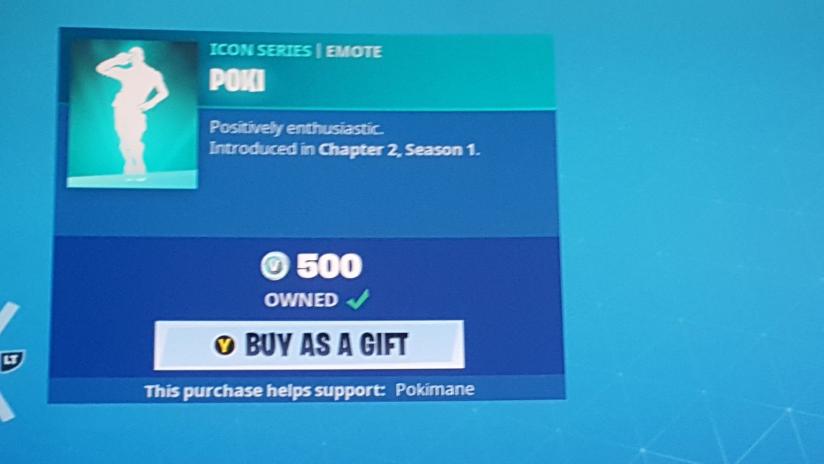 DLynx2008's tweet photo. @pokimanelol @FortniteGame Using your code for it! 😁 https://t.co/suVYUGqREi