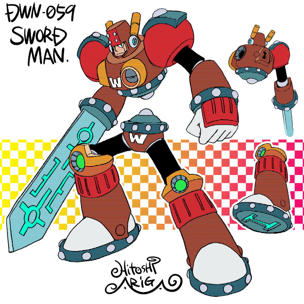 DWN.059 ソードマン 2008年頃、ギガミ用に設定 カプコンさんチェック済