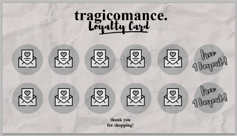 tragicomance's tweet photo. @gnayasnai Halo, Kak! Yuk cek katalog kami dulu?

Katalog: https://t.co/EkZPQyLozG

Pspsps, kita juga lagi ada promo loyalty card lho! Lima kali beli layout di kami dapat satu layout gratis! https://t.co/Nq3lb9z1kL