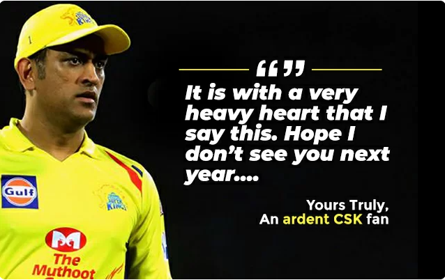 BabaGang5's tweet photo. Exited for the last IPL for Thala.....
"Dada is bar chodne ka nahi"
#dhonimarrahahai    #DhoniReturns #CSK #IPL2021 https://t.co/zQHdgUuWkv