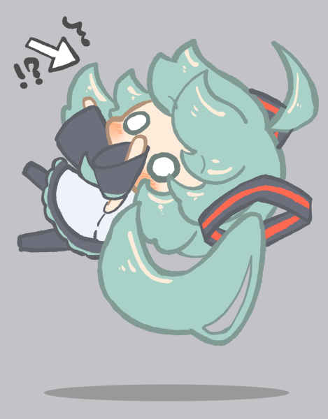 初音ミク「アッ!!!!!
#初音ミク 」|しゅやのイラスト