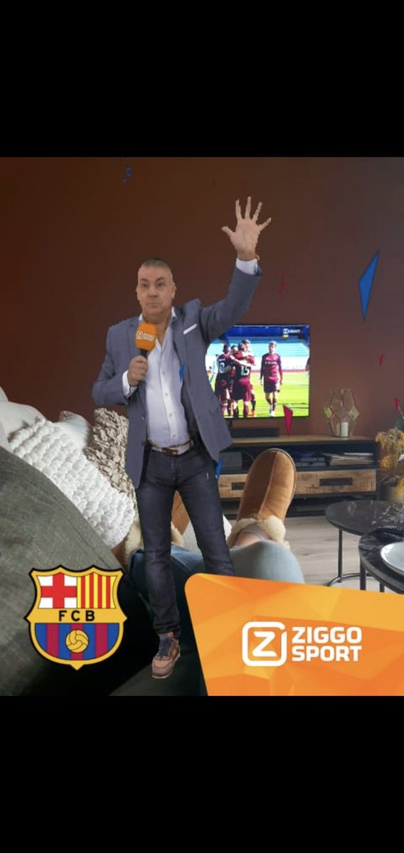 Arievdniet's tweet photo. Ha @SierdVos, kom maar door met dat mooie @FCBarcelona shirt! 👊 @ZiggoSport https://t.co/Llfl5ylHy2