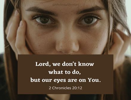 MelindaVInman's tweet photo. We need not fear this hardship, for the battle belongs to the Lord. “Lord, we don’t know what to do, but our eyes are on You” (2 Chron. 20:12).  #SeriouslyWrite #Faith #WritingCommunity via @MelindaVInman https://t.co/47vBJ66sZn https://t.co/EtrSEqb65x