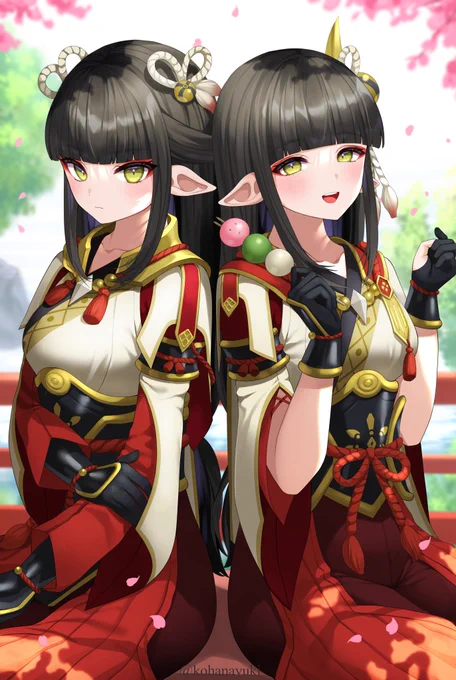 ヒノエとミノト🍡
#モンハンライズ
#MHRise 