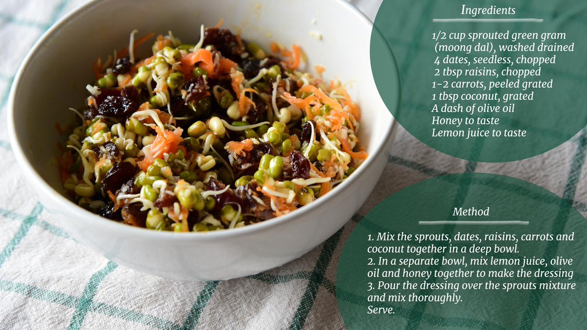IBharathSg's tweet photo. Isha’s Green Gram Sprout Salad is loaded with nutrition and energy, to keep you vibrant all day long.
#IshaRecipe #Food #Health #Wellbeing #Nutrition #Salad https://t.co/e8rgDr1R0T