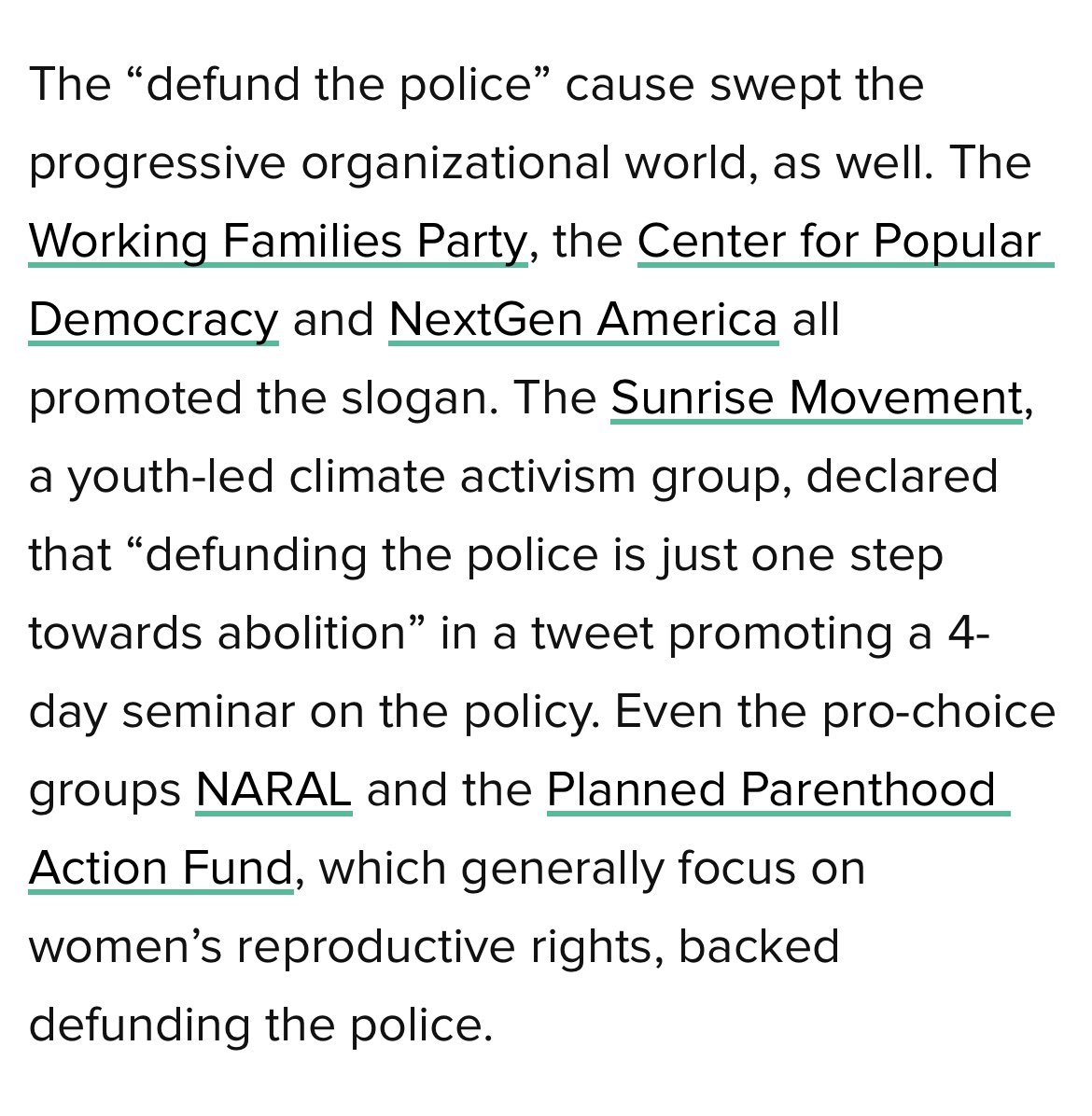 The reason the argument on the particular defund point remains so testy and bitter is that it’s not some thing that happened randomly, the progressive nonprofit world really threw in behind raising its salience per  @danielmarans’ points here.  https://www.huffpost.com/entry/republicans-defund-the-police-attacks-democrats-election-2020_n_5fb68698c5b695be83008c57