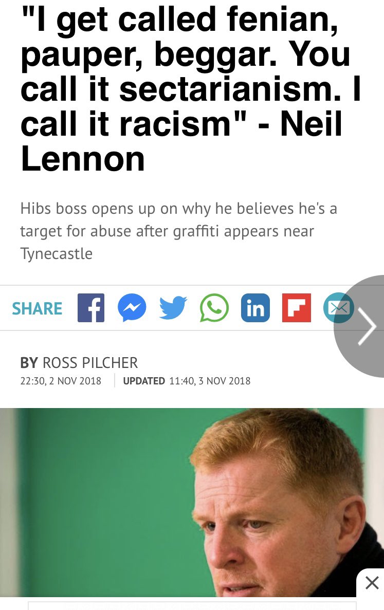 6)Lennon has put up with it for years in Scotland and this McClean incident in February brought the topic out front and centre, again.As recent as 2018 Lennon stated he called this racism.UEFA backs Lennon’s view and so does Scottish courts.