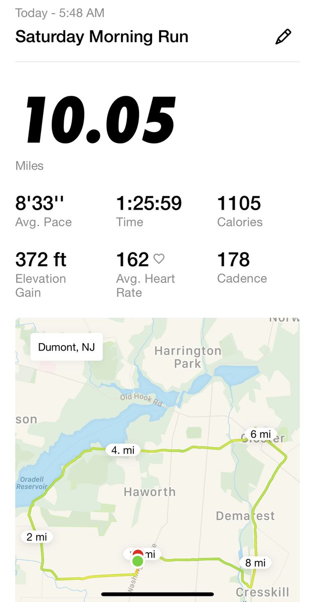 DenisBautista's tweet photo. Good morning on a beautiful Saturday. #SaturdayLongRun #10Miles #nrc @yoelegicorrer1 @LoveRunSmile @nyrr #runner #BKHalf training ✅ https://t.co/awFfzja693
