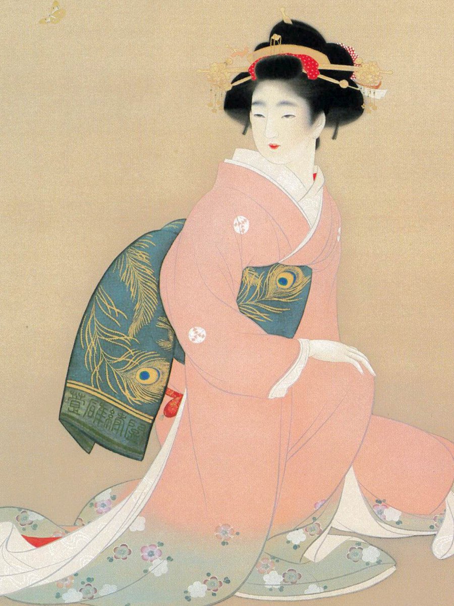 #元にした作品とそのオマージュを貼る 
歌麿、松園、紫檀螺鈿五弦琵琶 