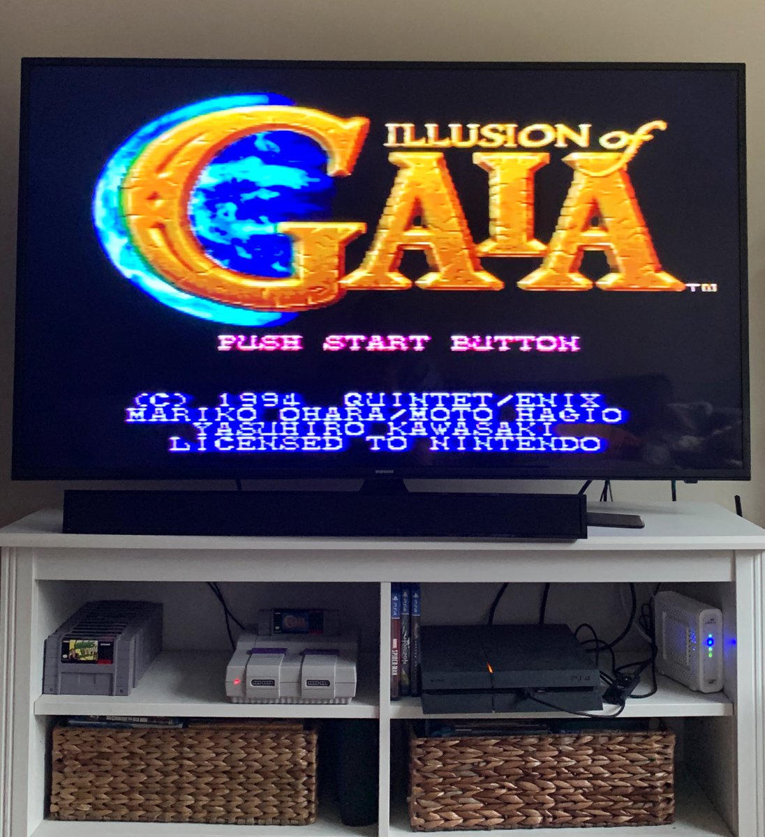 MitchBech's tweet photo. Woke up today and chose 1994.
#illusionofgaia #SNES #forevergamer https://t.co/K0SExB3Nrr